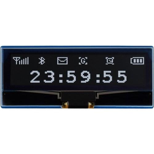 Pico-OLED-2.23,2.23inch OLED Display Module,For Raspberry Pi Pico,128×32, SPI/I2C,Embedded SSD1305 Driver