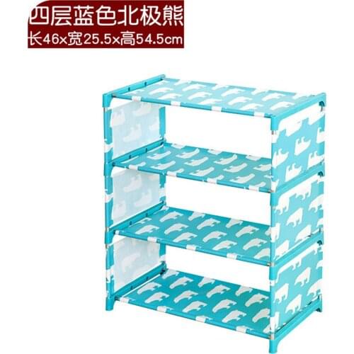 Simple F Small Fresh Cloth Shoe Rack Shoemaker Oxford Shoe Rack Dormitory Multi-Layer Storage Shoe Rack