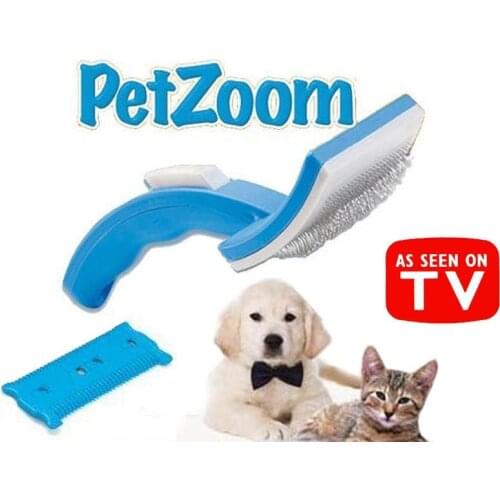 Pet Grooming Comb + Feather Cutter Comb Pet Zoom
