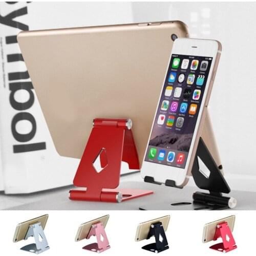 Adjustable Aluminum Stand Foldable Portable Desk Stand for Smartphone Tablet Mobile Phone Holders Stands Bracket Accessories