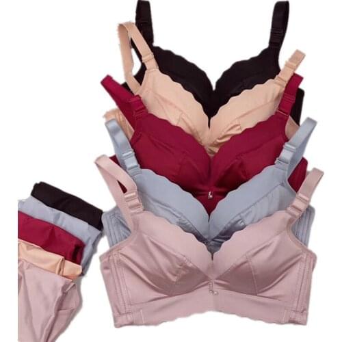 Sexy bra set lace push up women underwear panty set cotton refreshing bra brief sets lingerie suit Push Up Bikini Sets Bra