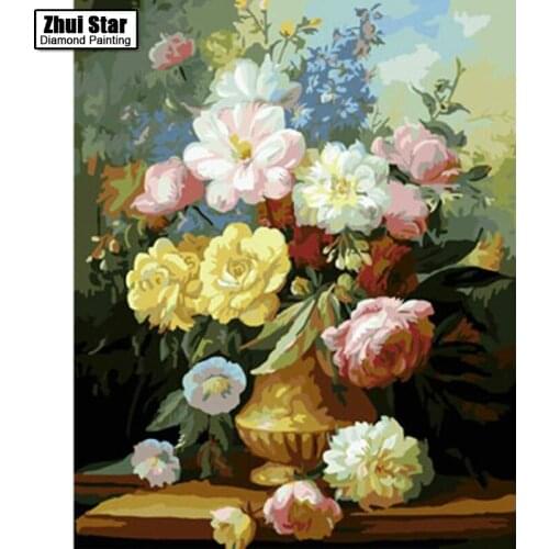 Rhinestone Mosaic diamond Painting embroidered Small Chrysanthemum pictures rhinestones jewelry home diamond bead kits
