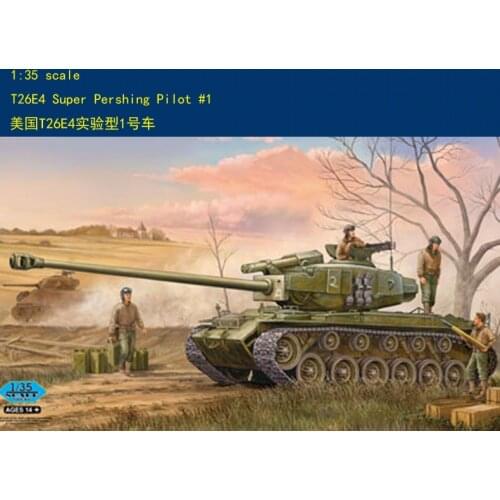 Trumpeter 82426 1/144 Scale U.S. T26E4 Super Pershing Pilot #1 Assembly Model Building Kits For Adults Hobby Collection