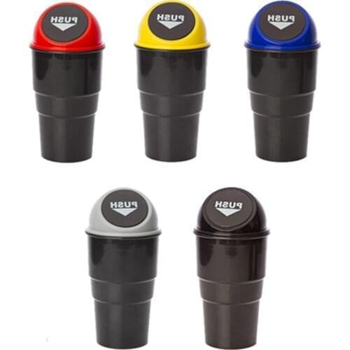 Universal Car Trash Bin Auto Organizer Storage Box Car Trash Can Rubbish Gargage Holder Automobile Storage Bucket Accessories