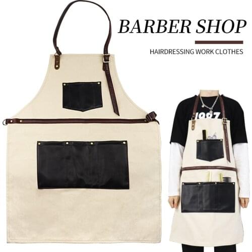 High Quality Hairdressing Work Clothes Professional Salon Barber Apron Stylist Hair Dye Accessories