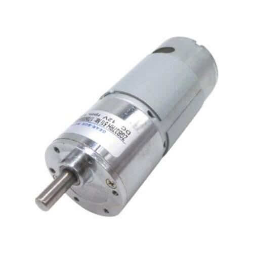 The Highest Quality 12V 6mm Dia Shaft High Torque Gearmotor 2 Pins Magnetic 200RPM Gearbox DC Gear Motor ZGB37RH
