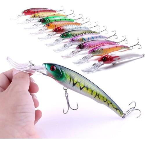 28g 16.5cm Minnow Fishing Lures Japan Deep swim Saltwater Hard Bait 3D Eyes Plastic Crank Bait Swimbait Sinking Wobbler