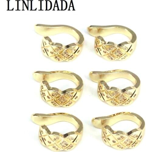 5Pairs, High Quality No Piercing Jewelry Adjustable Helix Cartilage Cz Ear Cuff No Piercing Trendy Cuff Earring