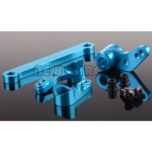 #532007 1 Set Aluminum Steering Servo Saver Complete For Rc Model Car 1/10 FS Racing Monster Truck Bigfoot Buggy Upgraded Parts