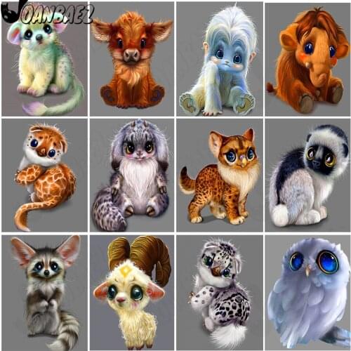 Cow Diamond Portrait Cross-Stitch Embroidery Animal 5D Diy Mosaic Kit Hand-Inlaid Craft Gift Design Home Decoration Accessories