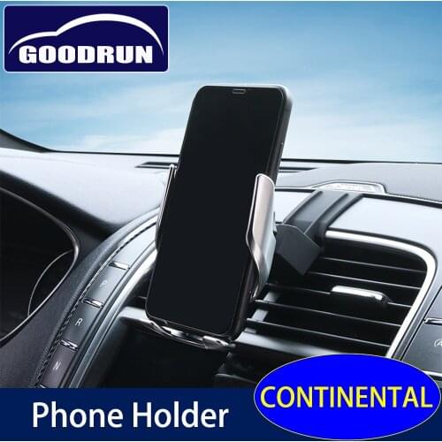 Car Mobile Phone Holder Mount For Lincoln CONTINENTAL Air Vent Outlet Clip Stand Steady Fixed Bracket Support Interior Exterior