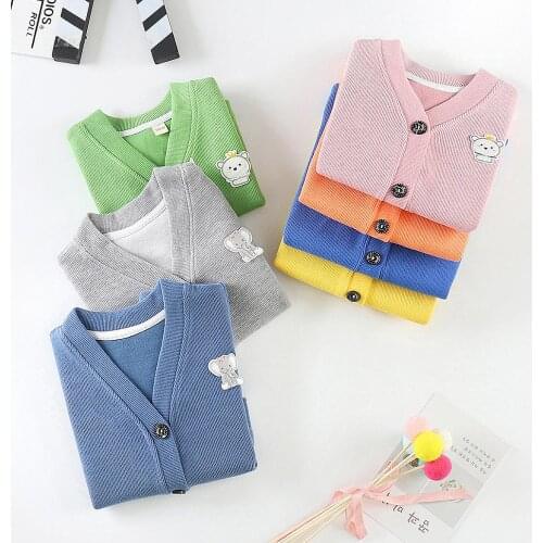 Baby Winter Clothes Boys Girls Knit Cardigan Autumn Winter Long Sleeves Cotton Jacket Coat Outwear Children Cardigan Sweater