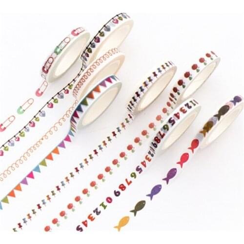 DL Creative hand tearing no mark and paper tape color hand account lace can tear decorative sticker Stationery office supplies
