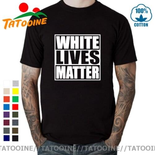 Tatooine White Lives Matter T-shirt Black Lives Matter Funny Cool Designs Graphic T Shirts 100% Cotton Camisas Summer Basic Tops