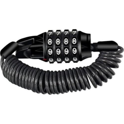 Motorcycle Helmet Lock With Steel Wire Cable Tough Combination PIN Lock Carabiner Fix For Bicycle Electric Vehicles Outdoor