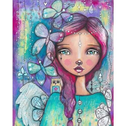 5D DIY Poured Glue Diamond Painting Kits Scalloped Edge All kinds of Beautiful Abstract Scenery Wall Art Decoration Unique Gift