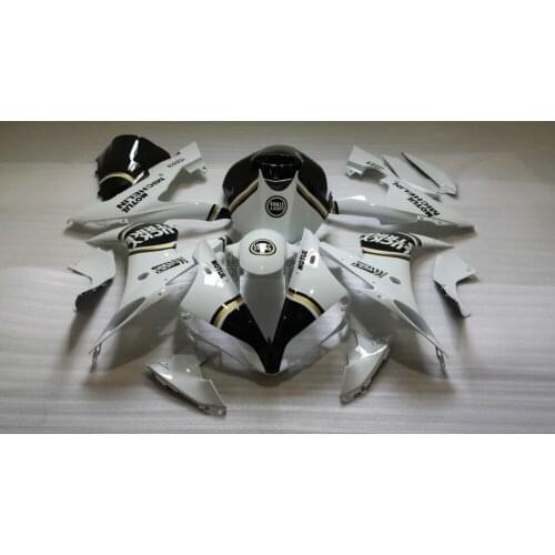 Injection mold Fairing kit for YAMAHA YZFR1 04 05 06 LUCKY white black YZF R1 2004 2005 2006 YZF1000 Fairings Set+7gifts YB16