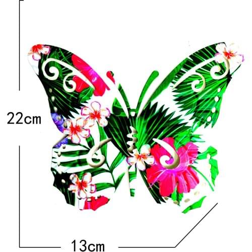 Metal Butterfly Wall Art Decor Hanging Sculpture Indoor Outdoor for Home Bedroom Living Room Office Garden Wall Hanging Ornament