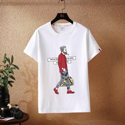 2021 New Comfortable Vintage Cartoon Print Man T Shirt Oversized Hip-Hop Fashion Cartoon Clothes Brief 5Xl Harajuku Cool Top