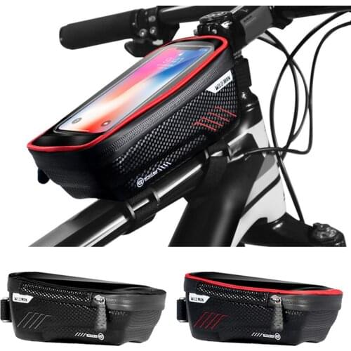 NEW MTB Bike Bicycle Waterproof Front Top Tube Bag Touch Screen Phone Case Holder