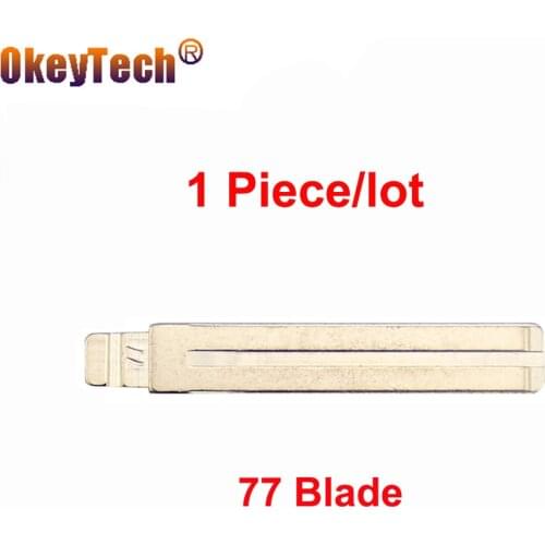 OkeyTech 77 Car Key Blade Uncut Blank Flip KD Keydiy Universal Metal NO.77 For Lexus Toyota Subaru Sportage Hyundai IX35 Wuling