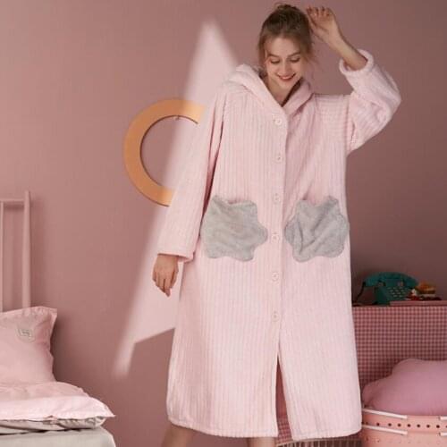 PHOENTIN Women's Robes With A Hood