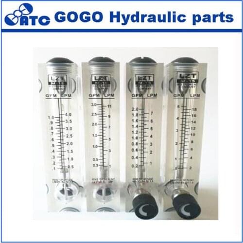 LZT-15M panel type flowmeter water liquid flow meter plexiglass rotor float flowmeter LZT M-15