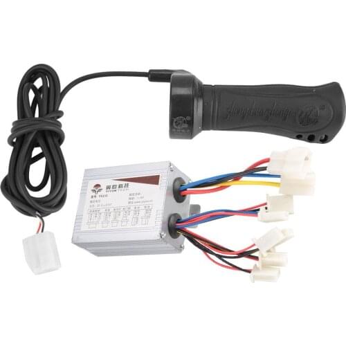 24V/36V/48V 500W Electric Bicycle Bike Brushed Controller Throttle Grip Set Electric Scooter E-bike Motor Speed Controller