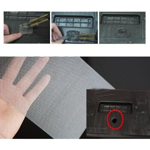 Car Bumper Stainless Steel Repair Net Plastic Crack Repair Hole Repairing Mesh Net For Bumper Body Hood Vents