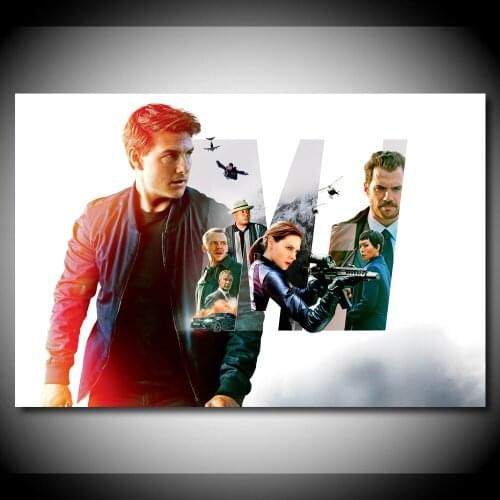 Silk Painting Wall Art Movie Mission Impossible - Fallout Picture Canvas Posters and Prints Modern Home Decorations
