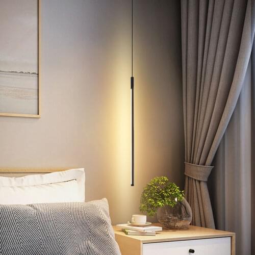 Modern Bedside Led Pendant Lights For Living Room Bedroom TV Wall Decor lighting Geometry Hanging Lamps kitchen fixture