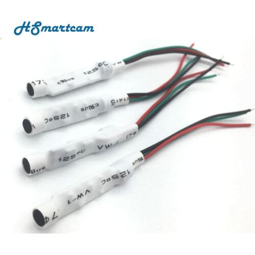 New CCTV 6-12VDC Extremely Sensitive Microphone Voice Pickup Aerial Audio Signal Collection For Mini FPV Mic Camera DVR Systems