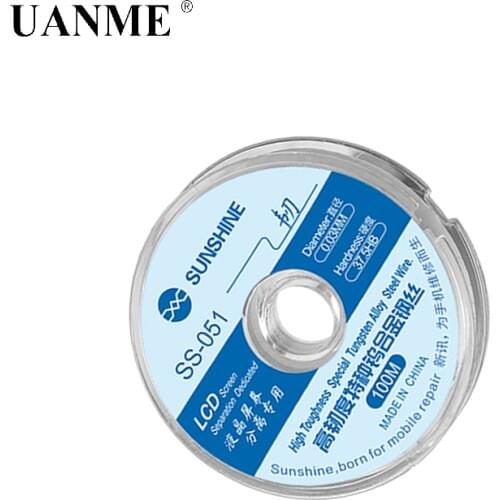 SS-051 LCD Screen Separation Wire Ultrafine 0.03MM Cutting Steel Wire