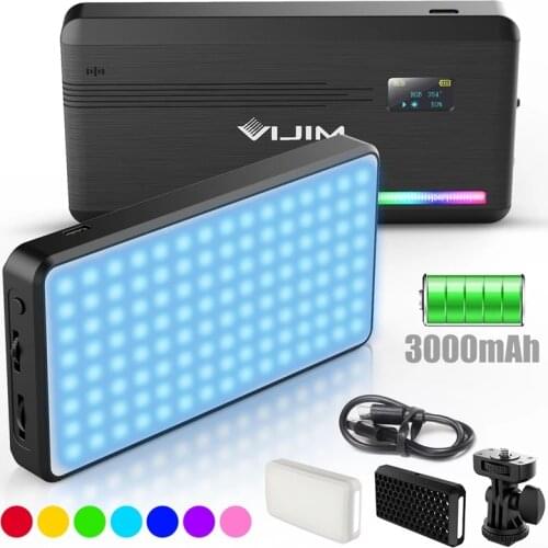 VIJIM VL196 RGB LED Video Light 2500K 9000K Dimmable Fill Light DSLR Smartphone Vlog Light Lamp Photography Lighting Kit Ulanzi