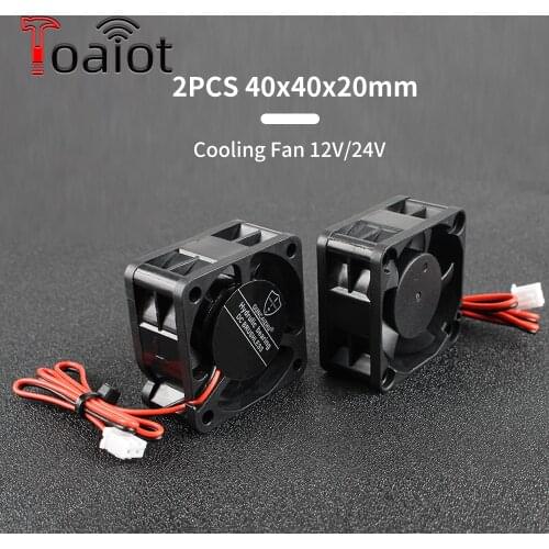 Toaiot 40*40*20MM 12V 24V Hydraulic Bearing Cooling Fan 2PIN/3PIN 3D Printer Fan