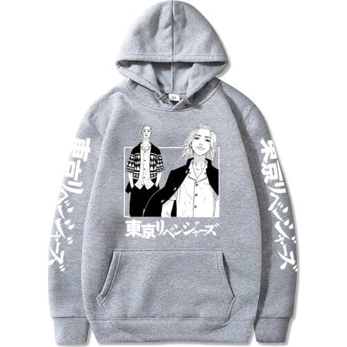Anime Hoodie Tokyo Revengers Cosplay Sano Manjiro Ryuguji Ken Men Women Sweatshirt Loose Oversize Pullover Hooded Casual Sweater