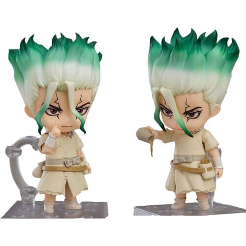 #1262 Dr.STONE Q Clay Ishigami Senku Anime PVC Action Toy Figures Toy Japanese Anime Game Statue Collectible Model Doll Gift