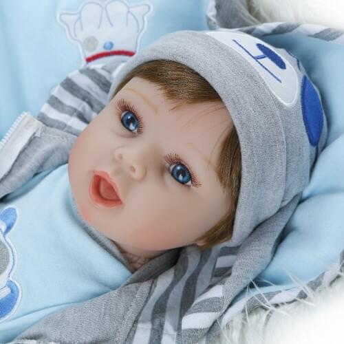 22inch Soft Silicone babies Reborn Dolls reborn-baby collectible 55cm new arrivals toddlers Kids Playmate brinquedos hot sale
