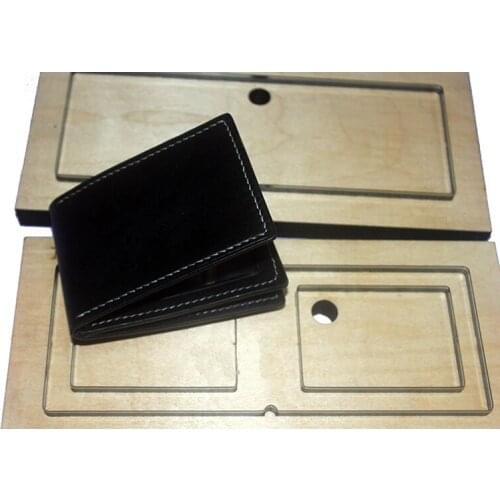 3 layers 4 card slots folding card holder Japan Steel Blade Rule Die Cut Steel Punch Cutting Mold Wood Dies for Leather crafts