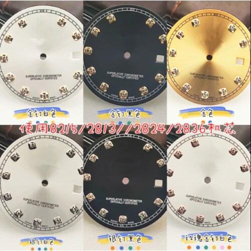 31mm New Watch Dial with Diamond for 8215/2813/2824 Movement with R Logo