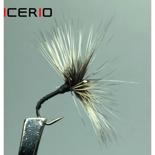 ICERIO 6PCS Tenkara Reverse Hackle Wet Flies Trout Fishing Fly Lures