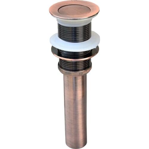 Bathroom Accessory Vintage Retro Red Copper Antique Pop Up Bathroom Vessel Sink Basin Waste / Drain Without Overflow asd054