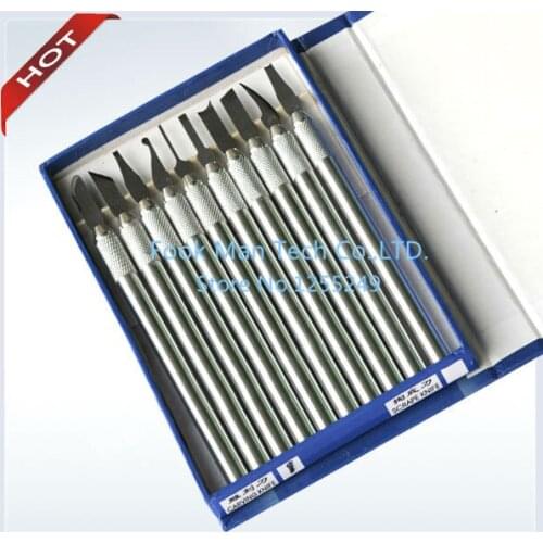 Cheap wax carving knife kit include 10 pieces sculpture blade Wax Pottery Clay Sculpture Carving Modeling Tool Jewelry tools