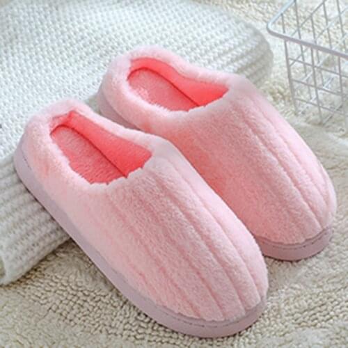 Winter Mens And Womens Cotton Slippers Warm And Comfortable Lovers Home Fall/Winter Indoor Cotton Slippers