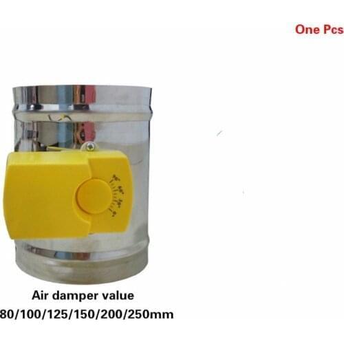 HVAC 220VAC Stainless electric damper check valve air volume 3 position control motorized duct damper valve Three way switch