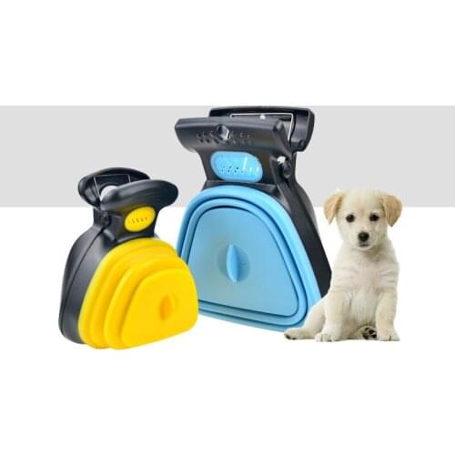 Creative Dog Poop Bag Dispenser Travel Foldable Pooper Scooper Poop Scoop Clean Animal Waste Picker Pet Portable Cleaning Tools