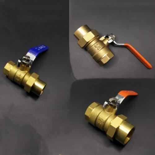 1/2'' 3/4'' 1'' BSP Female to Female Thread Brass Ball Valve Shut Off Switch Pipe Fitting with One Single Head Rotary
