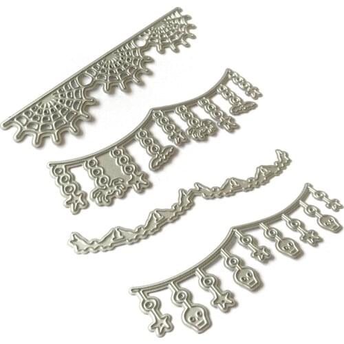 Halloween Spider Skull Metal Cutting Dies Stencil Scrapbooking DIY Album Stamp