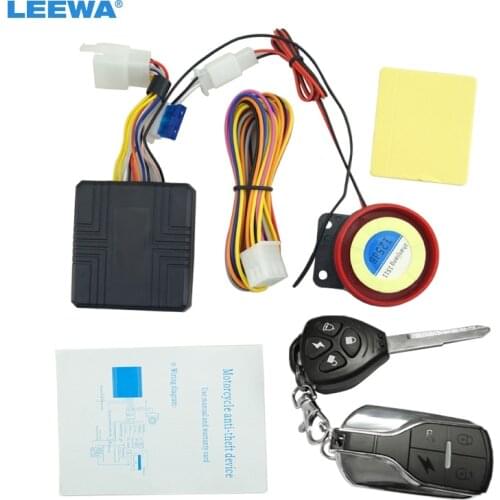 MOTOBOTS 5set DC12V 100m Universal Motorcycle Alarm Scooter Alarm Sirens Anti-theft Device #CA2355