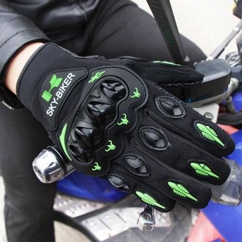 Cheap Motorcycle Gloves guantes moto five fingers bike gloves with anti-slide hand surface no touch screen finger